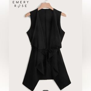 New w/o Tags SHEIN Waterfall Vest with belt